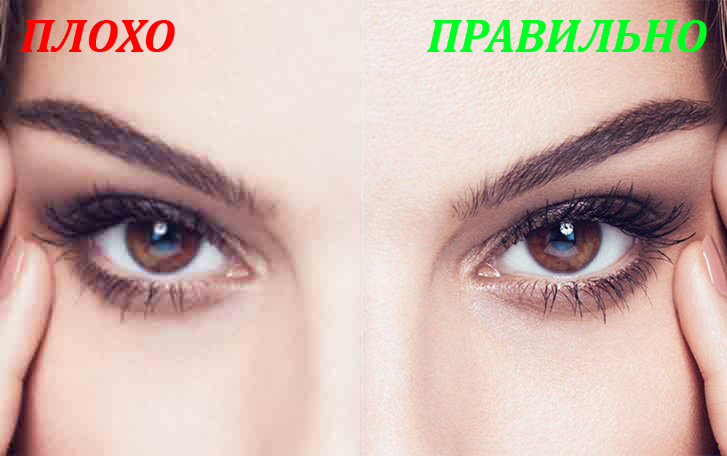 Лицо женщины: слева — четко, справа — размыто